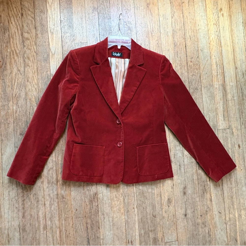 Rafaella Petites Women's Velvet Blazer ~ sz Medium Petite